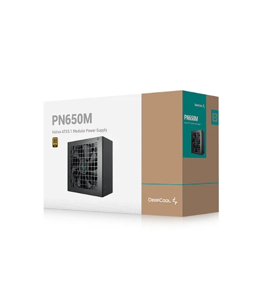 Блок питания Deepcool/GamerStorm PN650M, 650Вт, 80 PLUS Gold, 120мм, модульный, черный