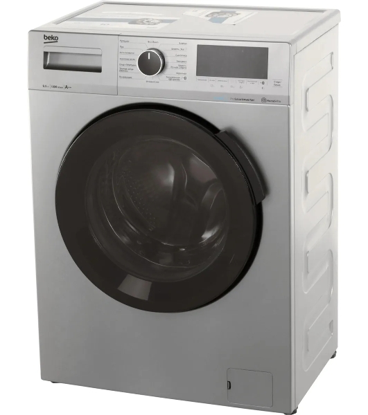 Стиральная машина Beko WSPE6H616S серебристый, загрузка фронтальная 6,5 кг, 1200 об/мин., класс: А++