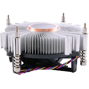 Кулер для процессора ADVANTECH 1960053207N001 серебристый, 120 мм, алюминий/медь, 4400 об/мин, 3 pin, 65 Вт, 46 мм
