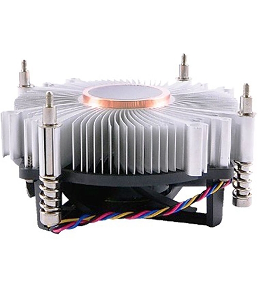 Кулер для процессора ADVANTECH 1960053207N001 серебристый, 120 мм, алюминий/медь, 4400 об/мин, 3 pin, 65 Вт, 46 мм