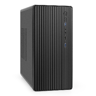 Корпус ExeGate BAA-503U2, Mini-Tower, чёрный, 1 x 80/90 мм