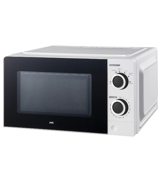 Микроволновая печь JVC JK-MW121M белый, 20 л, 700 Вт, переключатели - поворотный механизм
