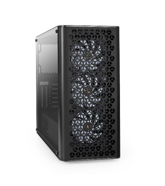 Компьютерный корпус Miditower ExeGate EVO-9202-NPX500 (ATX, БП 500NPX с вент. 12 см, с окном, 1*USB+1*USB 3.0, аудио, 3 вент. 12см с RGb подсветкой)