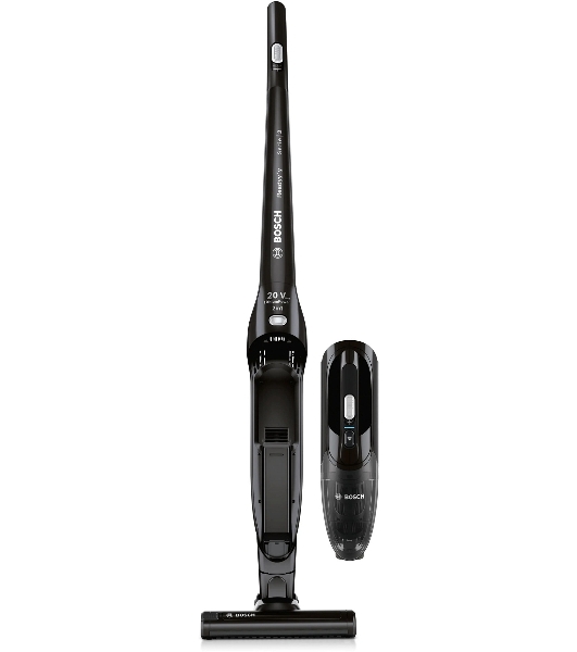 Пылесос вертикальный Bosch BBHF220 черный, питание от аккумулятора, 48 Вт, уборка сухая, пылесборник 0,4 л