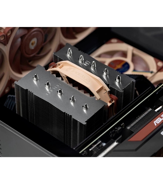 Кулер для процессора Noctua NH-D12L, 120 мм, алюминий/медь, 2000 об/мин, 22.6 дБ, 4-pin PWM, 148 Вт, высота 145 мм, без подсветки