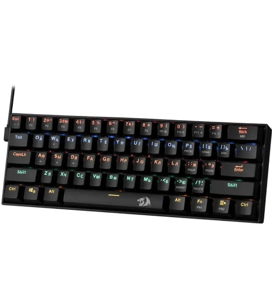 Клавиатура проводная Defender Redragon Lakshmi, USB, черный