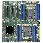 Серверная материнская плата AIC Vega, 2xLGA4677, Intel C741, 16xDDR5, 2xSATA, 2xM.2, 5xPCIe 5.0 x16, 1xVGA, 2x1Gb LAN, IPMI, 2xUSB-A 5Gbps, EATX, фото 1