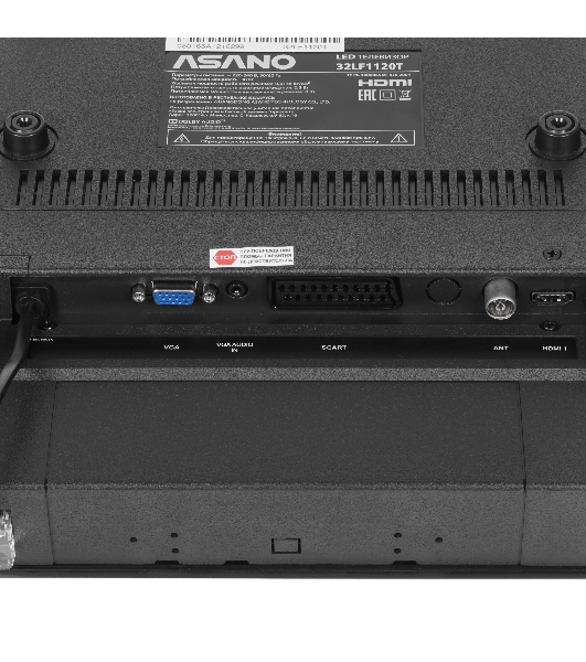 Телевизор Asano 32LF1120T, 32', черный LED 1920x1080 FHD, 60Hz, noOS