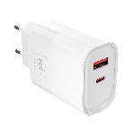Сетевое зарядное устройство MORE CHOICE NC81i СЗУ 1USB+1Type-C 3.0A PD 20W+ QC3.0, белый, фото6