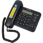 Телефон проводной Panasonic KX-TS2356RUB черный АОН,Caller ID,ЖКД,блокировка набора,выключение микрофона, фото4