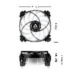 Кулер Arctic Alpine 17LP Вентилятор для процессора socket Intel® 1700 (ACALP00042A), фото4