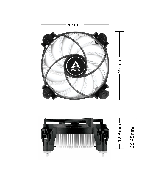 Кулер Arctic Alpine 17LP Вентилятор для процессора socket Intel® 1700 (ACALP00042A)
