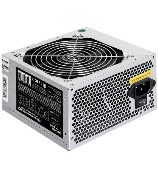 Блок питания ExeGate UNS800, 800W, (ATX, SC, 12cm fan, 24pin, 2x(4+4)pin, 2xPCI-E, 5xSATA, 3xIDE, кабель 220V 1,8м с защитой от выдергивания)