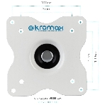 Кронштейн для телевизора Kromax DIX-15 белый 15'-28' макс.30кг настенный поворот и наклон, фото6