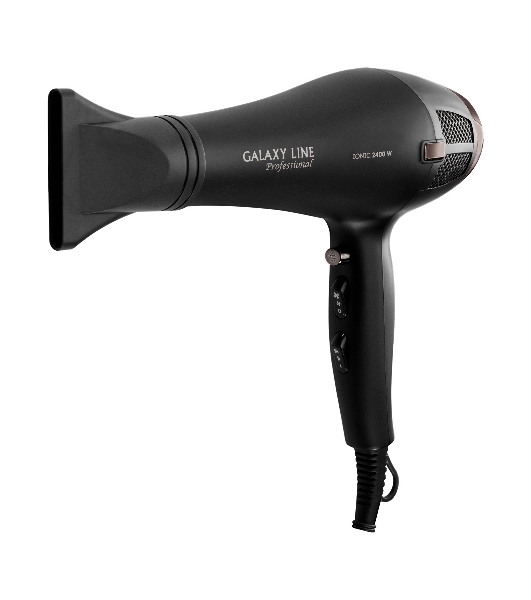 Фен Galaxy Line GL 4356 черный, 2400 Вт, ионизация