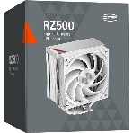 Устройство охлаждения (кулер) PcCooler RZ500 Soc-AM5/AM4/1200/1700/1851 белый 4-pin 32dB Al+Cu 250W Ret (RZ500-WHNWNX-GL), фото2
