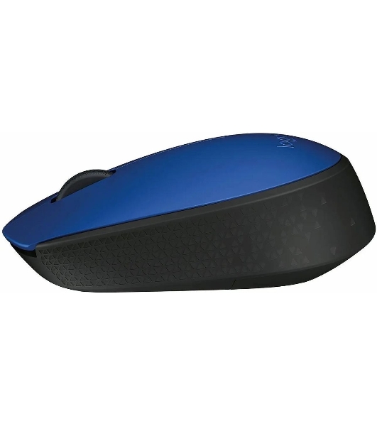 Мышь беспроводная Logitech M171 синий, 1000 dpi, радиоканал, USB, кнопки - 3