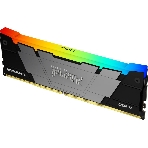 Оперативная память Kingston Fury Renegade, DDR4, 32Gb (4x8GB), 3200MHz, CL16, DIMM, с радиаторами, RGB, серебристый/черный, фото3