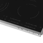 Встраиваемая варочная поверхность Electrolux электрическая, 60 см, серебристая рамка, черный, фото3