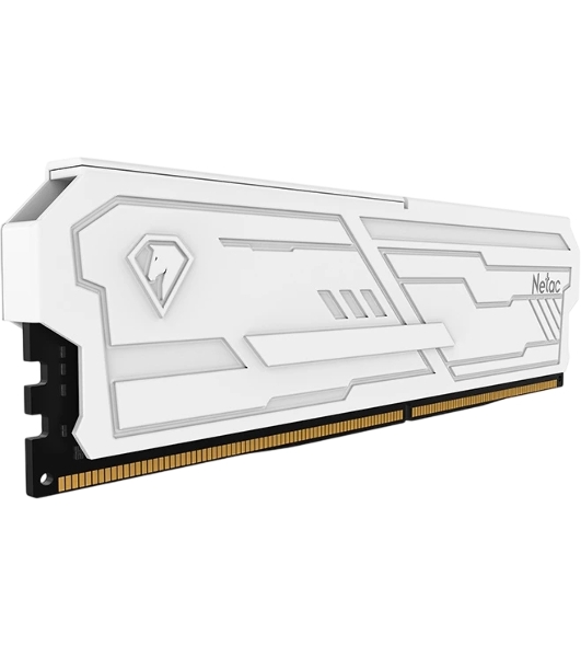 Оперативная память Netac Shadow III, DDR4, 8GB (1x8GB), 3200 MHz, CL16, с радиатором, белый