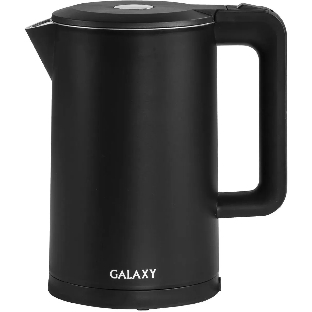 Электрочайник Galaxy GL 0323 черный, 1.7 л, 2000 Вт, скрытый нагревательный элемент