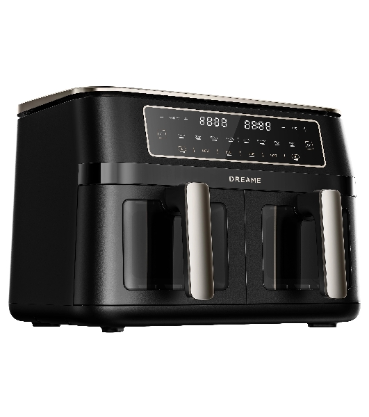 Аэрогриль Dreame Tasti Airfryer DZ30 черный, 3000 Вт, 5.5 л, кнопки, 8 программ