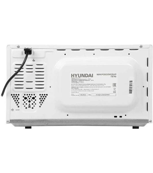 Микроволновая печь Hyundai HYM-D2077 белый, 20 л, 700 Вт, переключатели - сенсор
