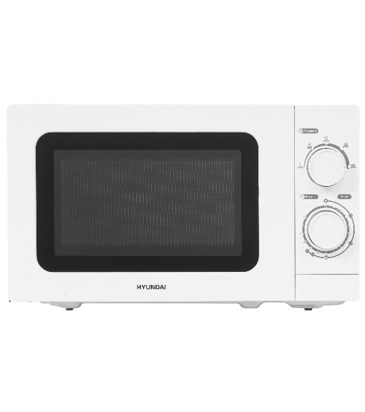 Микроволновая печь Hyundai HYM-M2064 белый, 20 л, 700 Вт, переключатели - поворотный механизм