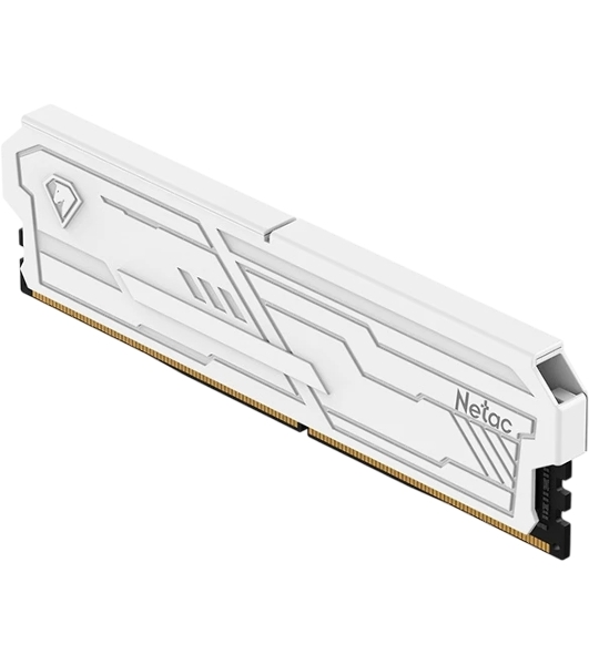 Оперативная память Netac Shadow III, DDR4, 8GB (1x8GB), 3200 MHz, CL16, с радиатором, белый