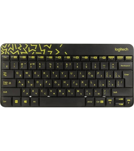Комплект клавиатура+мышь Logitech MK240 Nano беспроводной, USB, 1000 DPI, чёрный