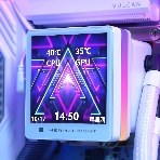 Водяное охлаждение для процессора Thermalright Grand Vision 360 (360mm, LED, White, ARGB/Fans: 3x120mm, 80.45CFM, 29.4dBA, 2150RPM/Pump height 72.5mm, 6400RPM, Rad thickness 27mm/S: 1700, 1200, 1851, 115X, 2011, 2066, AM5, AM4), фото2
