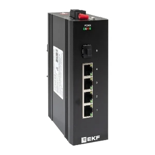 Коммутатор EKF TSX-U-1GX/SFP-4GTP, 4×1 Гбит/с PoE + 1×1 Гбит/с SFP, неуправляемый