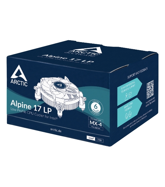 Кулер Arctic Alpine 17LP Вентилятор для процессора socket Intel® 1700 (ACALP00042A)