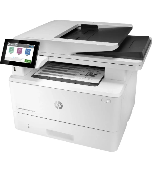 МФУ лазерное HP LaserJet Enterprise M430f (3PZ55A), A4, ч/б, печ. до 40 стр/мин., скан. до 29 стр/мин., 1200 x 1200 dpi (печать) 600x600dpi (скан), USB, RJ-45, Air Print, Mopria