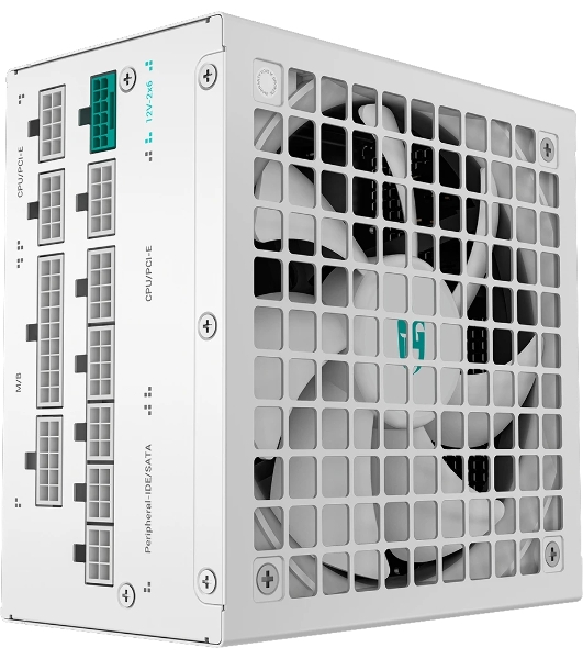 Блок питания Deepcool/GamerStorm PN1200M WH (ATX 3.1, 1200W, Full Cable Management, PWM 135мм fan, Active PFC, 80+ GOLD, Active PFC + Full Bridge SRC LLC + DC/DC, Gen5 PCIe, белый) RET