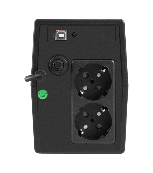 Источник бесперебойного питания ExeGate Smart LB-800.LCD.AVR.2SH.USB (800VA/480W, LCD, AVR, 2*Schuko, USB, батарея 12V 9Ah, Black)