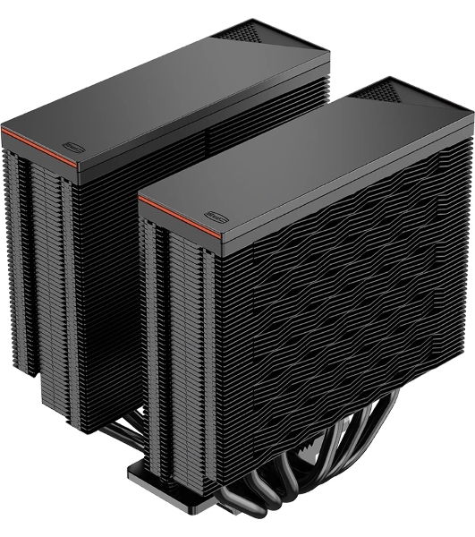 Кулер для процессора PCCooler RZ620 BK (260W, 4-pin PWM, 157.5мм, Al/Cu, 6x6мм, 1x120мм, 86.73CFM, 32dBA, 2200RPM, S: 1851/1700/1200/115X, AM5/AM4, черный)