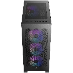 Корпус AZZA Aerohex Black, Midi-Tower, чёрный, 4 x 120 мм, фото4