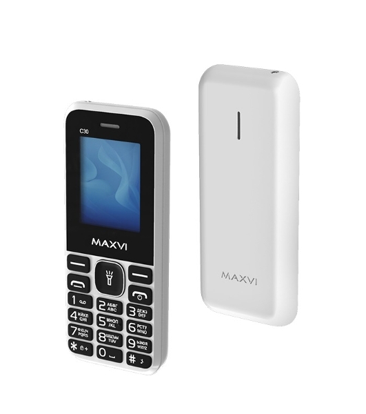 Мобильный телефон Maxvi C30 белый
