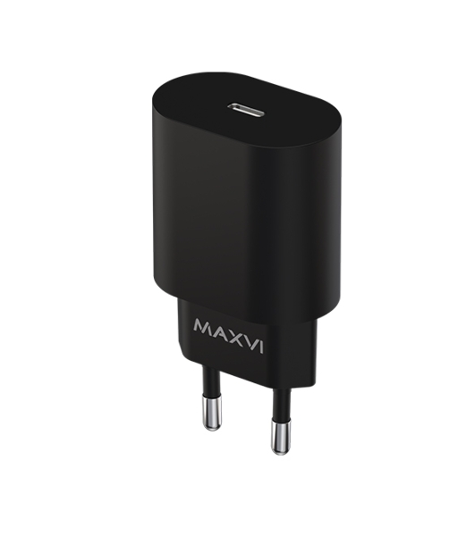 Сетевое зарядное устройство Maxvi SFC-125PD Type-C 3А 25W PD QC3.0 черный