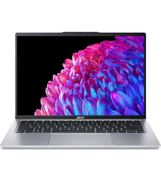 Ноутбук Acer Swift Go 14 SFG14-73-70EH серебристый NX.KSGCD.002 Core Ultra 7 155H 16Gb SSD 1Tb Intel Arc 14' OLED 2.8K (2880x1800) Windows 11 Home WiFi BT Cam