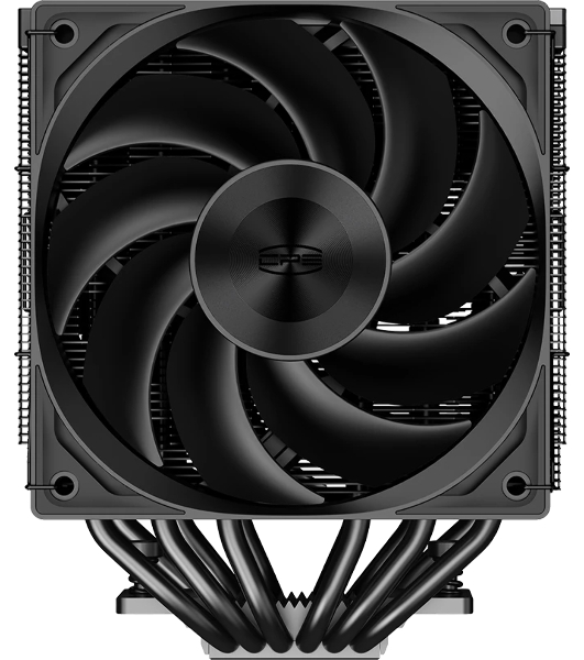 Кулер для процессора PCCooler RZ620 BK (260W, 4-pin PWM, 157.5мм, Al/Cu, 6x6мм, 1x120мм, 86.73CFM, 32dBA, 2200RPM, S: 1851/1700/1200/115X, AM5/AM4, черный)