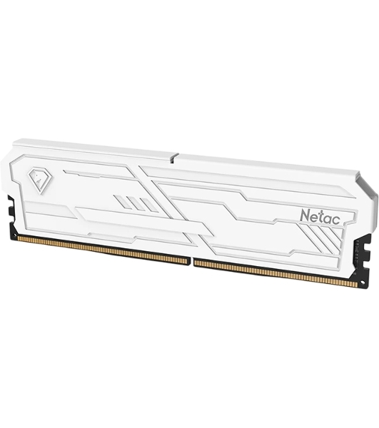 Оперативная память Netac Shadow III, DDR4, 8GB (1x8GB), 3200 MHz, CL16, с радиатором, белый