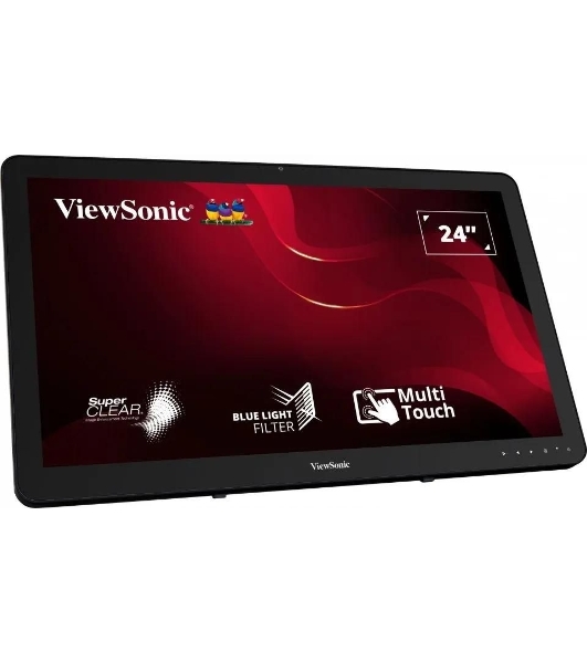 Монитор 23.6' ViewSonic TD2430 VA 1920x1080, сенсорный, 60 Гц, 5 мс, 16:9, 200 кд/м2, 1xHDMI, 1хDP, 1хVGA, USB 3.0, 1x3.5 мм, черный