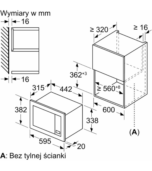Микроволновая печь Bosch BFL623MB4 черный (встраиваемая)