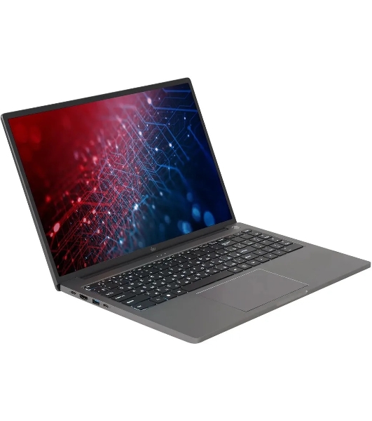 Ноутбук IRU Strato 16ALMR Core i7 12650H 16Gb SSD512Gb Intel UHD Graphics 16' IPS FHD (1920x1200) Windows 11 Pro grey WiFi BT Cam 5400mAh (2142319)