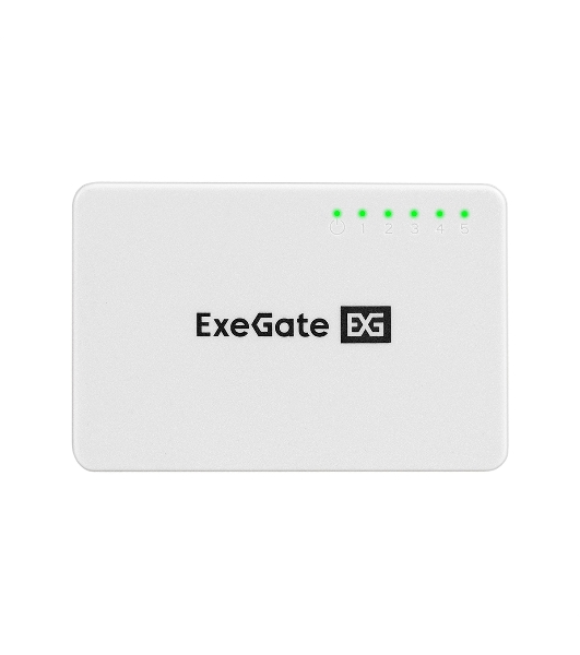 Коммутатор ExeGate EDES-1005C, 5×100 Мбит/с, неуправляемый