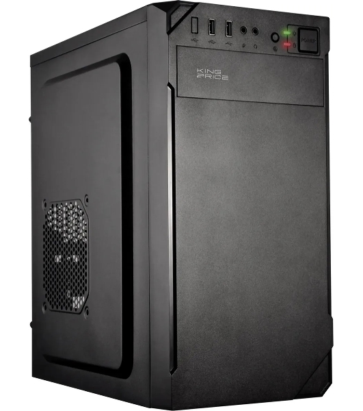 Компьютерный корпус KingPrice KPCC-MN209 черный без БП mATX 1x80мм 2x120мм 2xUSB 2.0 audio