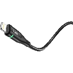 Кабель Hoco U93 Shadow iP USB (m)-Lightning (m) 1.2м черный коробка, фото3