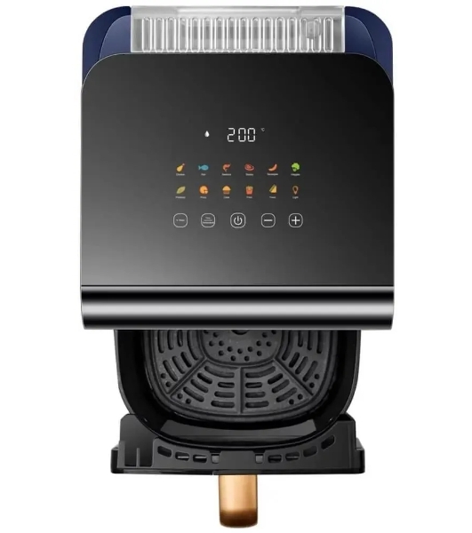 Аэрогриль Panasonic NF-CC600ATS черный, 1450 Вт, 6 л, сенсор, 11 программ